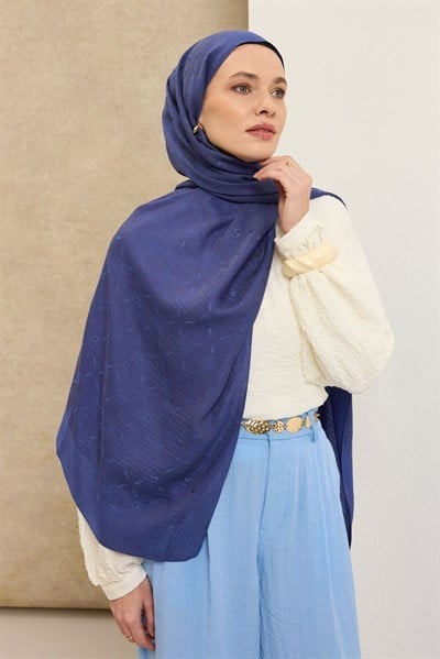 Naia Pamuk Şal Maxi Monogram Saks