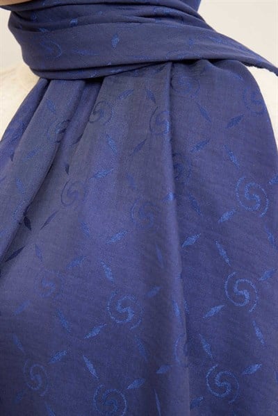Naia Pamuk Şal Maxi Monogram Saks