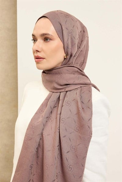 Naia Pamuk Şal Maxi Monogram Vizon