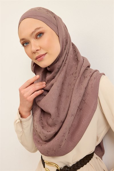 Naia Pamuk Şal Mini Monogram Vizon