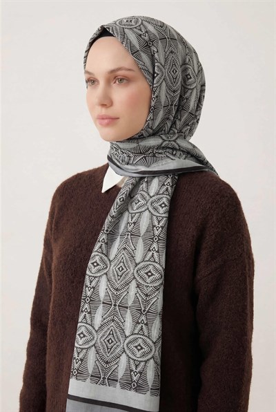 Nature Desen Buz Mavi 75X195 Soft Şal