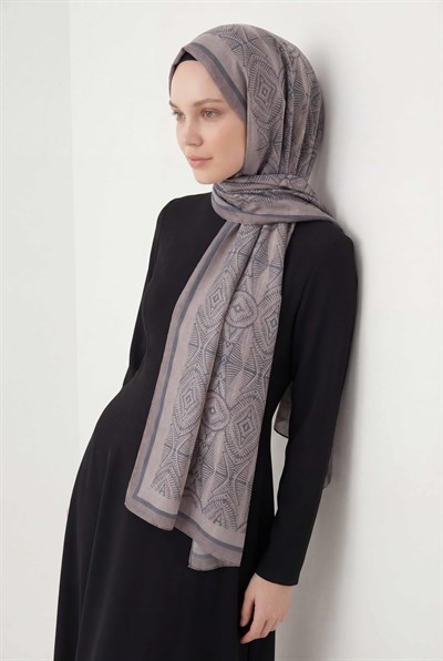 Nature Desen Soluk Lila 75X195 Soft Şal
