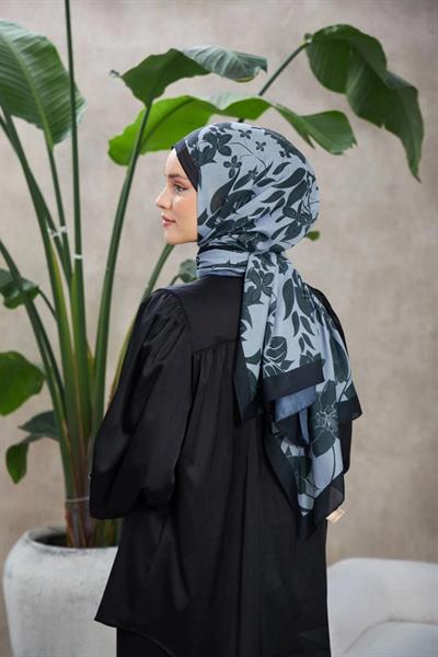 Nature Fulya Soft Şal Siyah Gri 3041-01