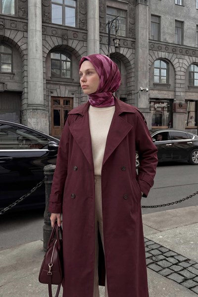 Pamuk Karışımlı Soft Eşarp Soyut Fırça Desen Pembe 90X90