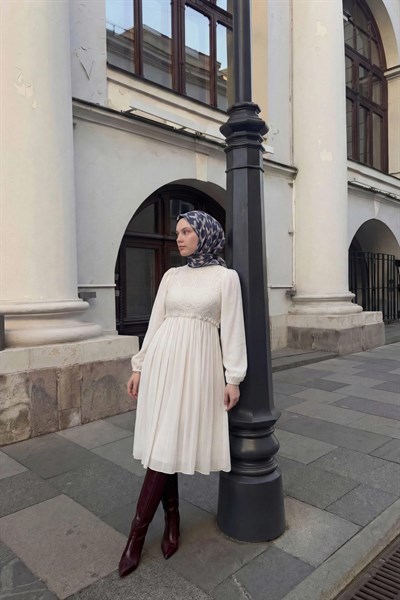 Pamuk Karışımlı Soft Eşarp Zikzak Akış Desen Lacivert 90x90