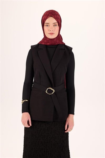 Pamuk Polyester Liva Şal Bordo Dokulu Nefes Alan 90x200
