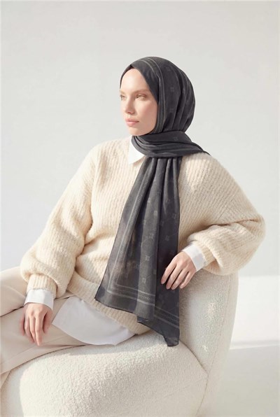Pamuk Polyester Liva Şal Füme Nefes Alan Dokulu 90x200