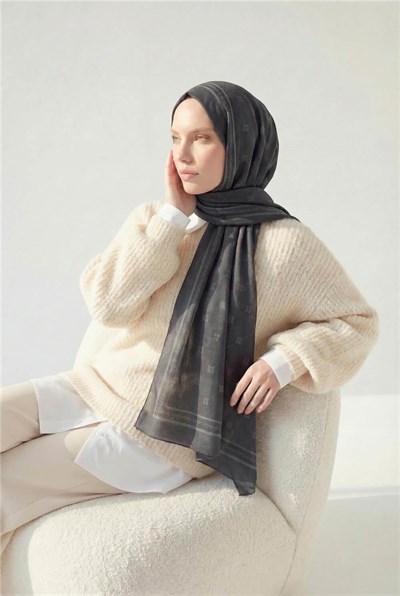 Pamuk Polyester Liva Şal Füme Nefes Alan Dokulu 90x200