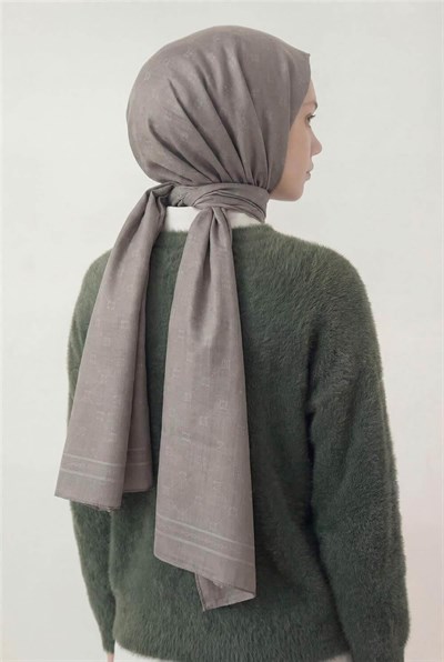 Pamuk Polyester Liva Şal Gümüş Nefes Alan Dokulu 90x200
