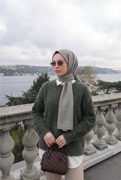 Pamuk Polyester Liva Şal Gümüş Nefes Alan Dokulu 90x200
