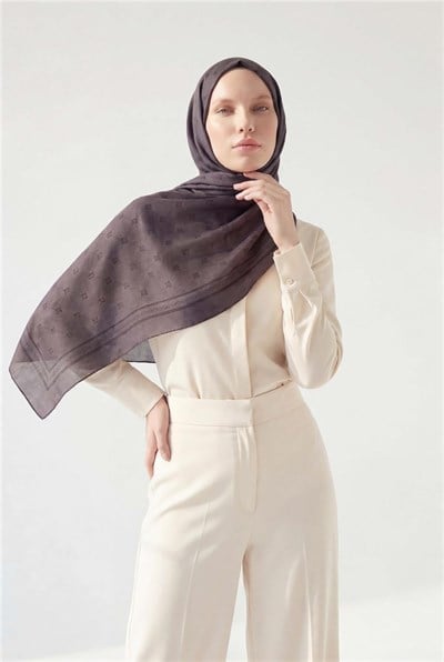 Pamuk Polyester Liva Şal Lavanta Nefes Alan Dokulu 90x200