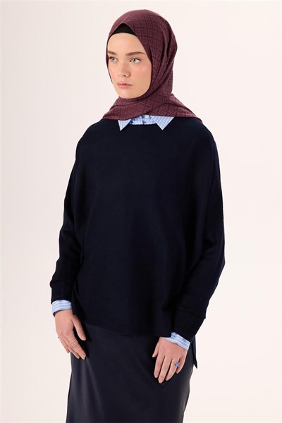 Pamuk Polyester Liva Şal Mürdüm Desenli Tok Duruşlu 90x200