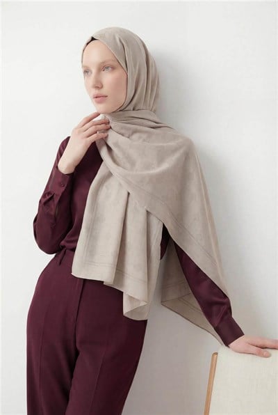 Pamuk Polyester Liva Şal Taş Nefes Alan Dokulu Kaymaz 90x200