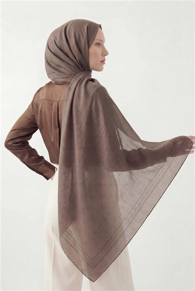 Pamuk Polyester Liva Şal Vizon Nefes Alan Dokulu 90x200