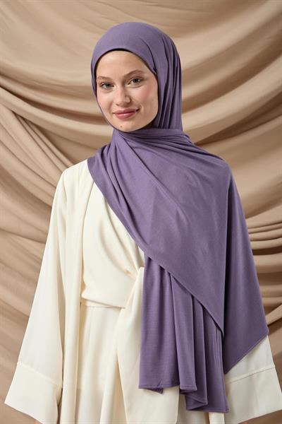 Premium Penye Şal 65002-18 Mürdüm