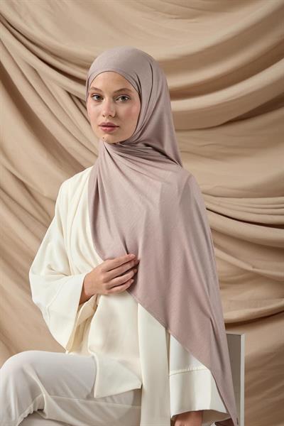 Premium Penye Şal 65002-38 Duman Gülü
