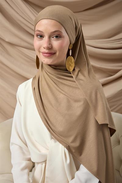 Premium Penye Şal 65002-60 Sütlü Kahve