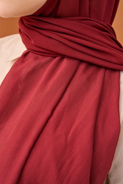 Riva Şal Tencel Bordo