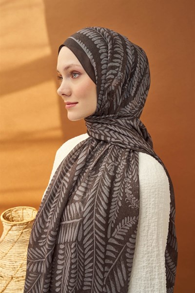 Riva Şal Tencel Boston Fern Antrasit