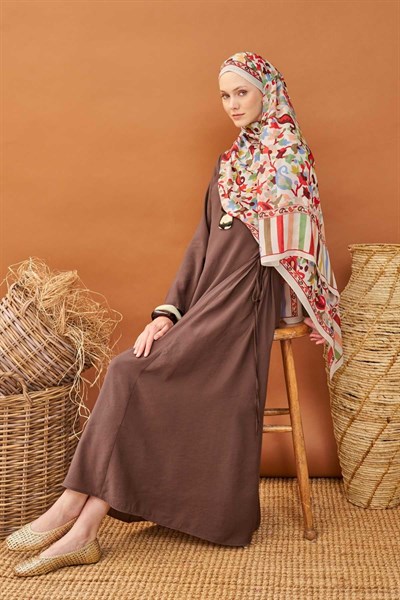 Riva Şal Tencel Botanical Floral Taş