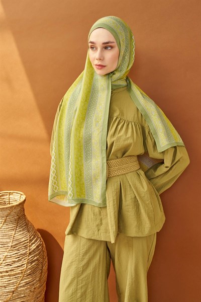 Riva Şal Tencel Ethnic Way Sarı