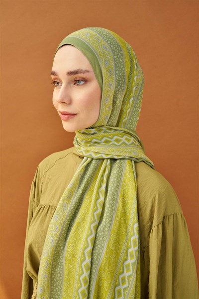 Riva Şal Tencel Ethnic Way Sarı