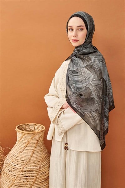 Riva Şal Tencel Flow Acı Kahve