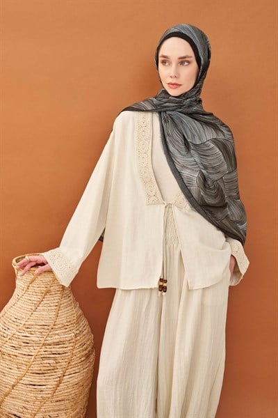 Riva Şal Tencel Flow Acı Kahve