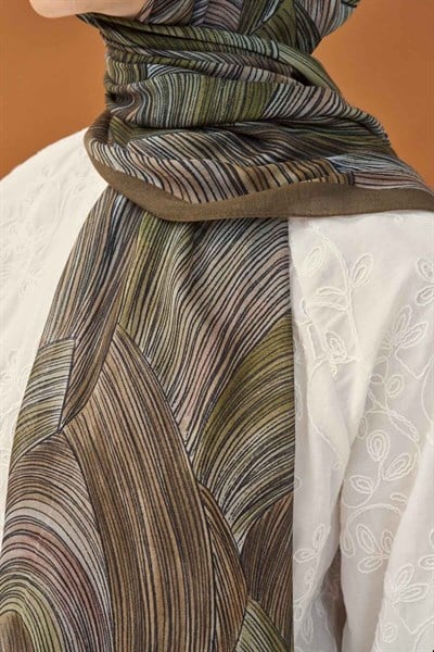 Riva Şal Tencel Flow Kahverengi