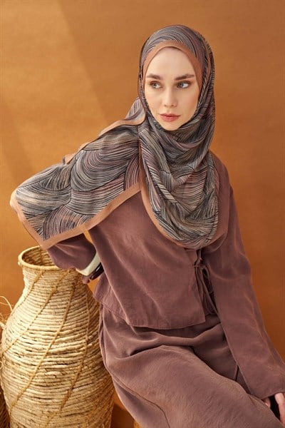 Riva Şal Tencel Flow Somon