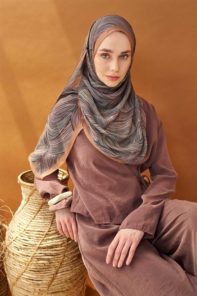 Riva Şal Tencel Flow Somon