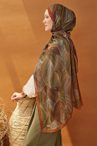 Riva Şal Tencel Flow Taba