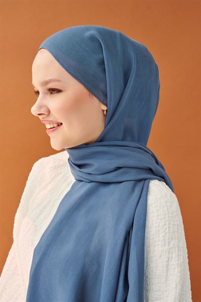 Riva Şal Tencel İndigo