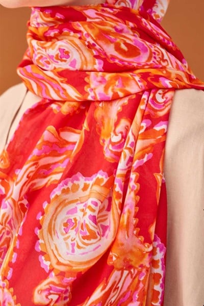 Riva Şal Tencel Paisley Narçiçeği
