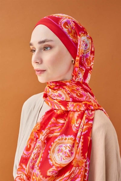 Riva Şal Tencel Paisley Narçiçeği