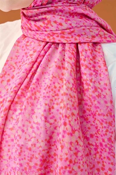 Riva Şal Tencel Secret Garden Pembe