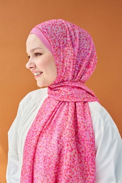 Riva Şal Tencel Secret Garden Pembe