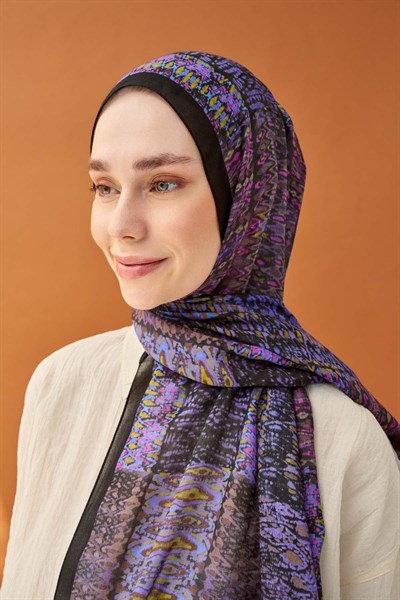 Riva Şal Tencel Terra Siyah