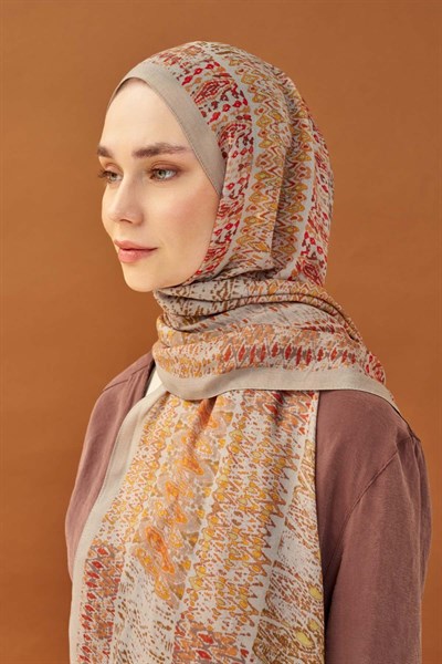 Riva Şal Tencel Terra Vizon
