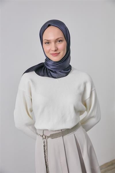 Shiny Işıltı Eşarp Lila Etnik Desen 90*90