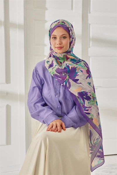 Silk Home Desenli Soft Şal 70023-02