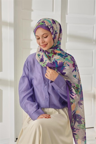 Silk Home Desenli Soft Şal 70023-02