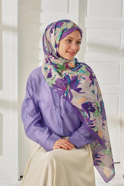 Silk Home Desenli Soft Şal 70023-02