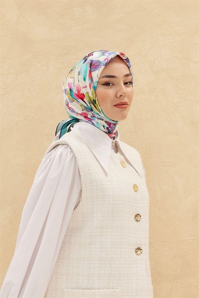 Silk Home Organik Pamuk İpek Eşarp 79007-12