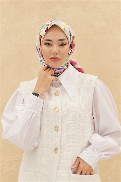 Silk Home Organik Pamuk İpek Eşarp 79007-15