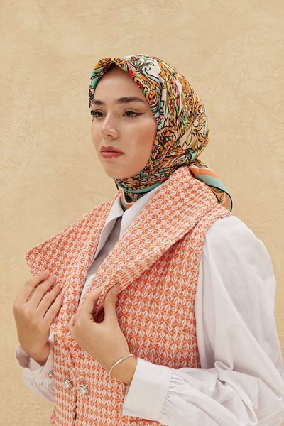 Silk Home Organik Pamuk İpek Eşarp 79010-11