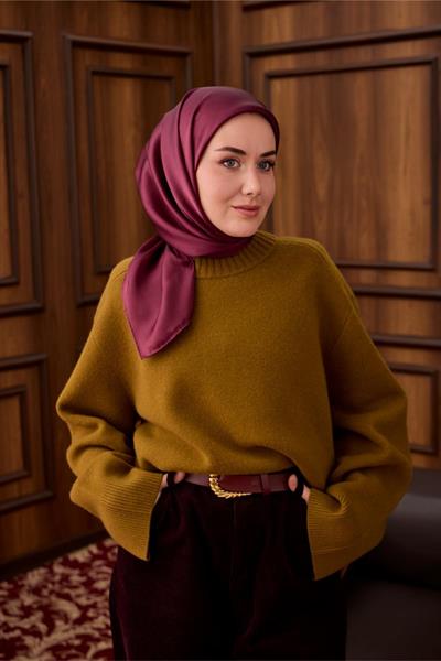 Silk Home Sura İpek Eşarp 11416-S17 Mürdüm