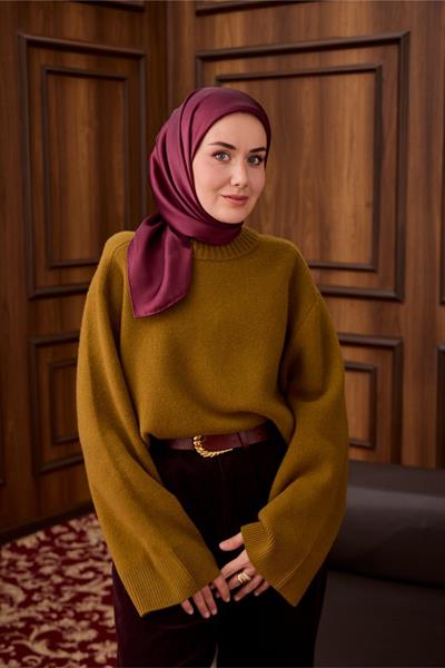 Silk Home Sura İpek Eşarp 11416-S17 Mürdüm