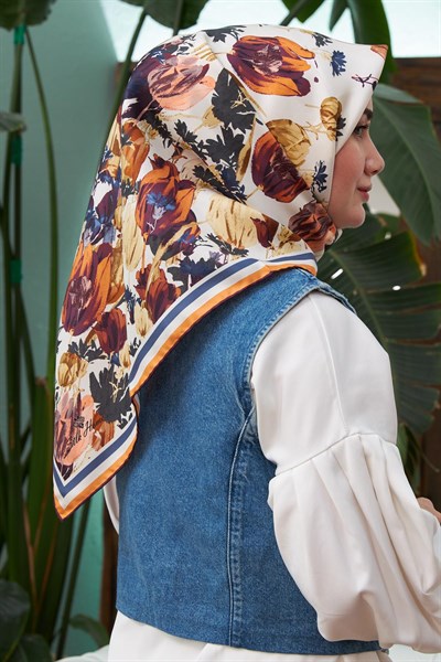 Silk Home Sura (Saten) İpek Eşarp 11395-S09