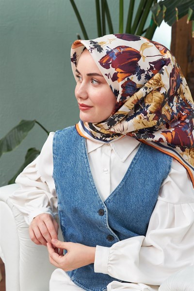 Silk Home Sura (Saten) İpek Eşarp 11395-S09